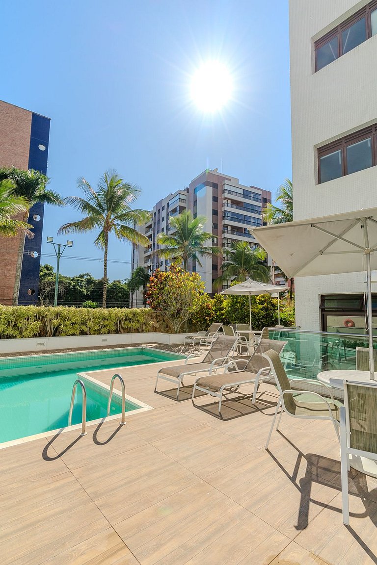 Riviera renovado 300m da praia.