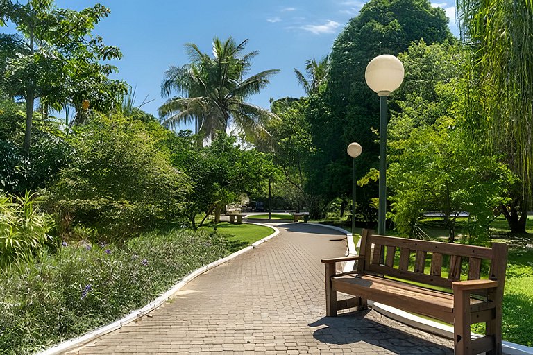 Espaço e natureza em cond. fechado